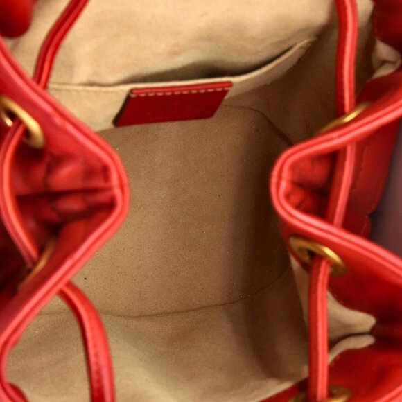 Gucci GG Marmont Drawstring Backpack Matelasse Leather Mini reb-760-091725 - Picture 7 of 8